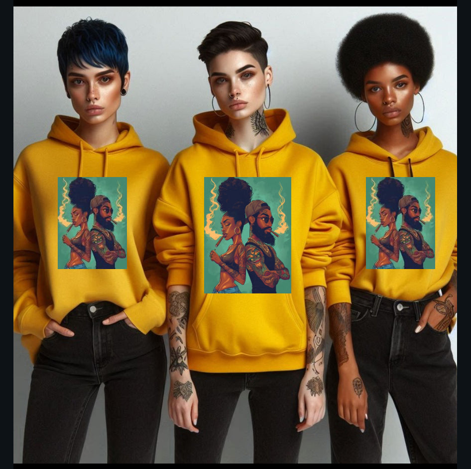 Couple Smoke Hoodie