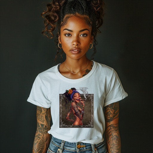 Crazy Tattoo Chick TShirt