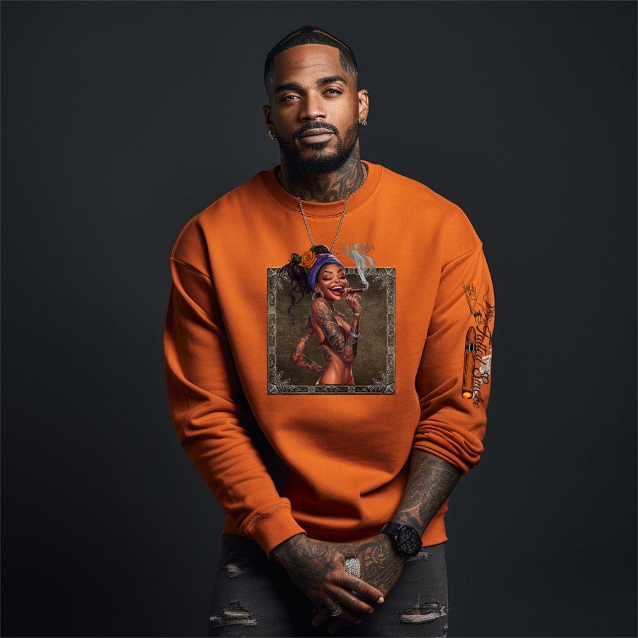 CRAZY TATTOO CHICK SWEATSHIRT