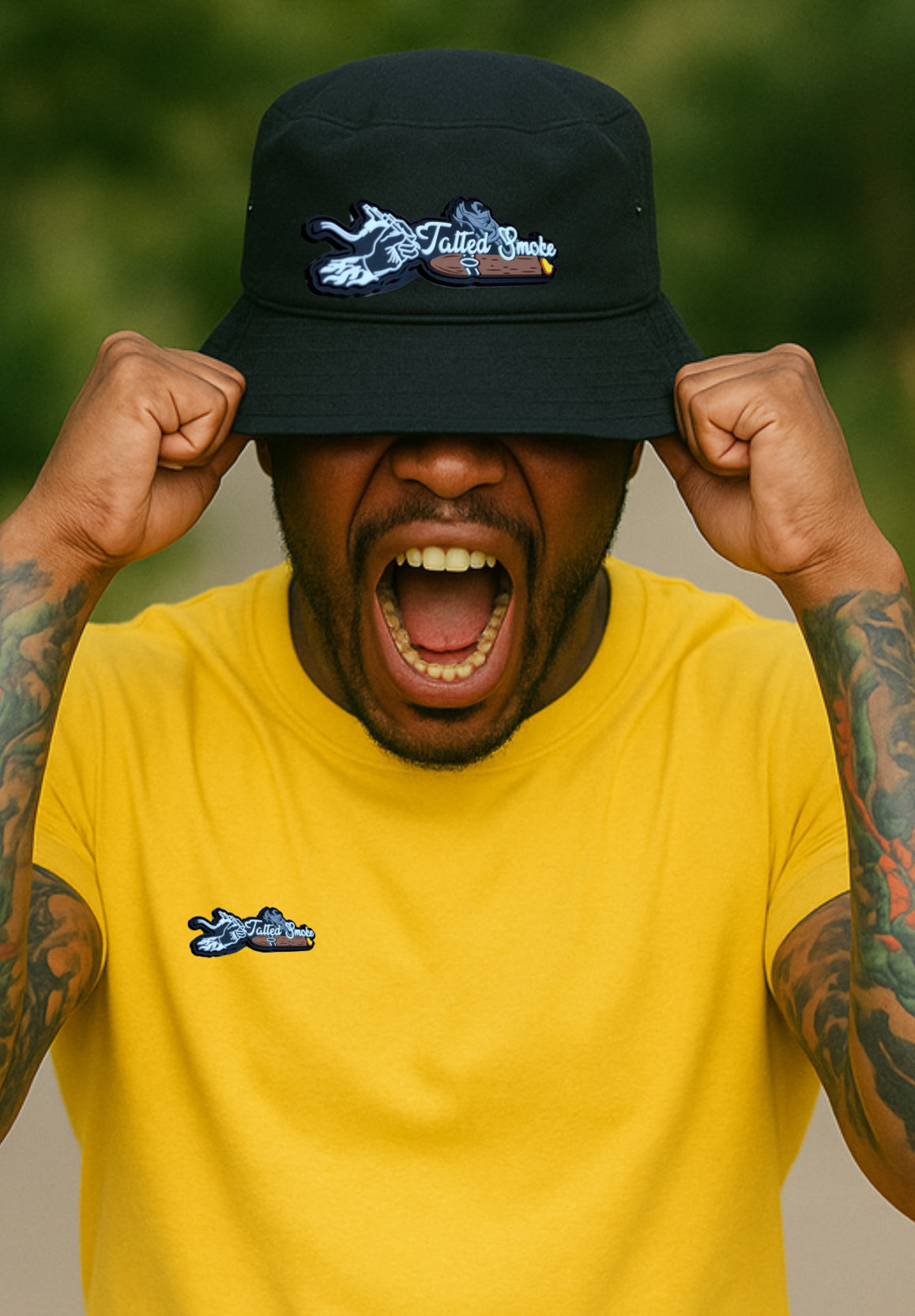 Tatted Smoke 3D PVC Bucket Hats