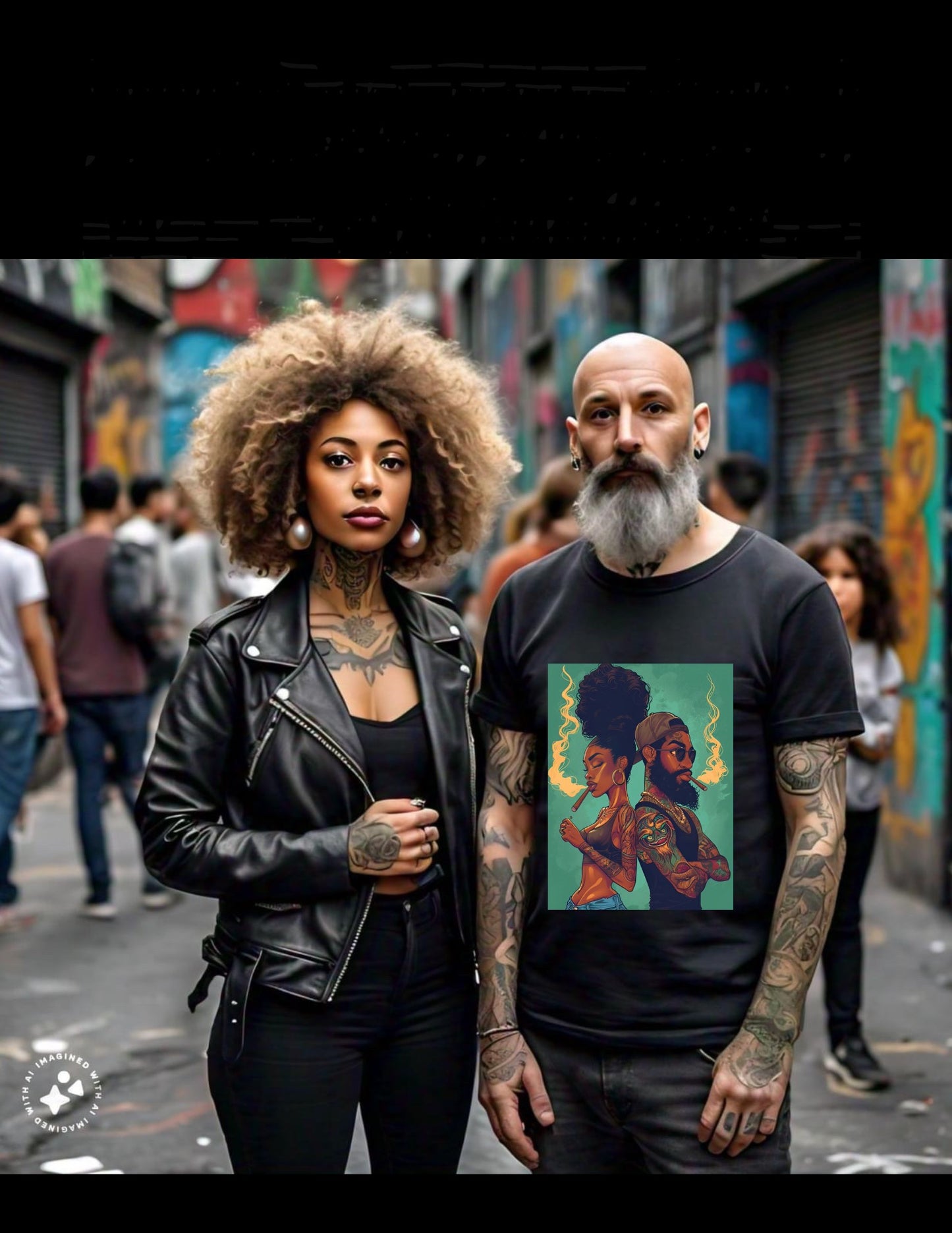 COUPLE SMOKE - BLACK TEE